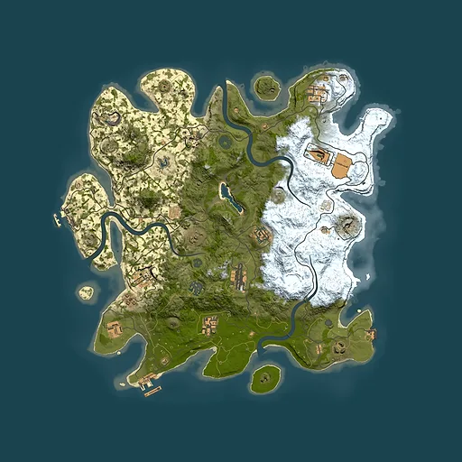 Rust map seed 2052106769, 4000x4000m top-down preview