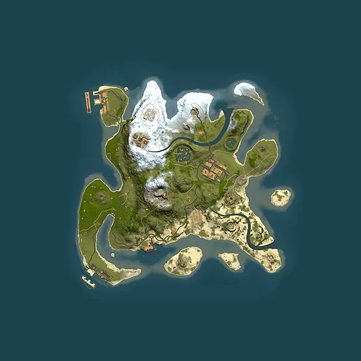 Rust map seed 186391905, 2500x2500m top-down preview