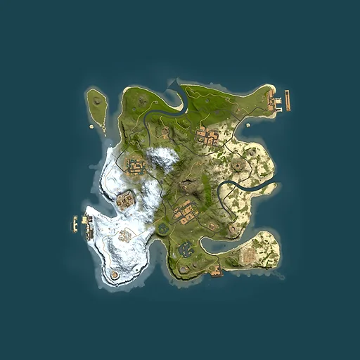 Rust map seed 2125980941, 2500x2500m top-down preview