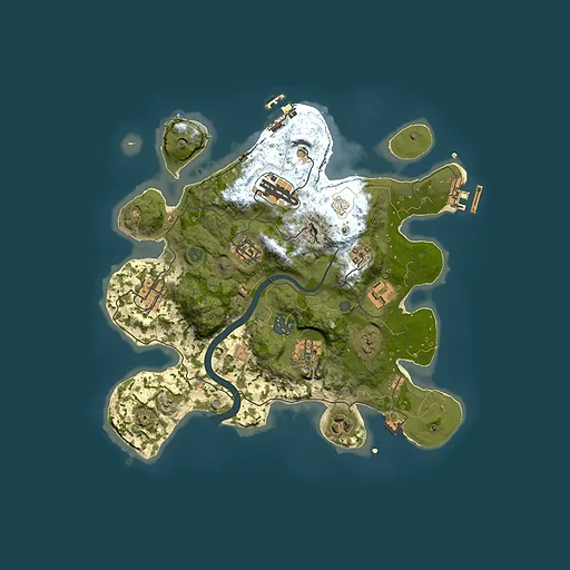 Rust map seed 532024375, 3000x3000m top-down preview