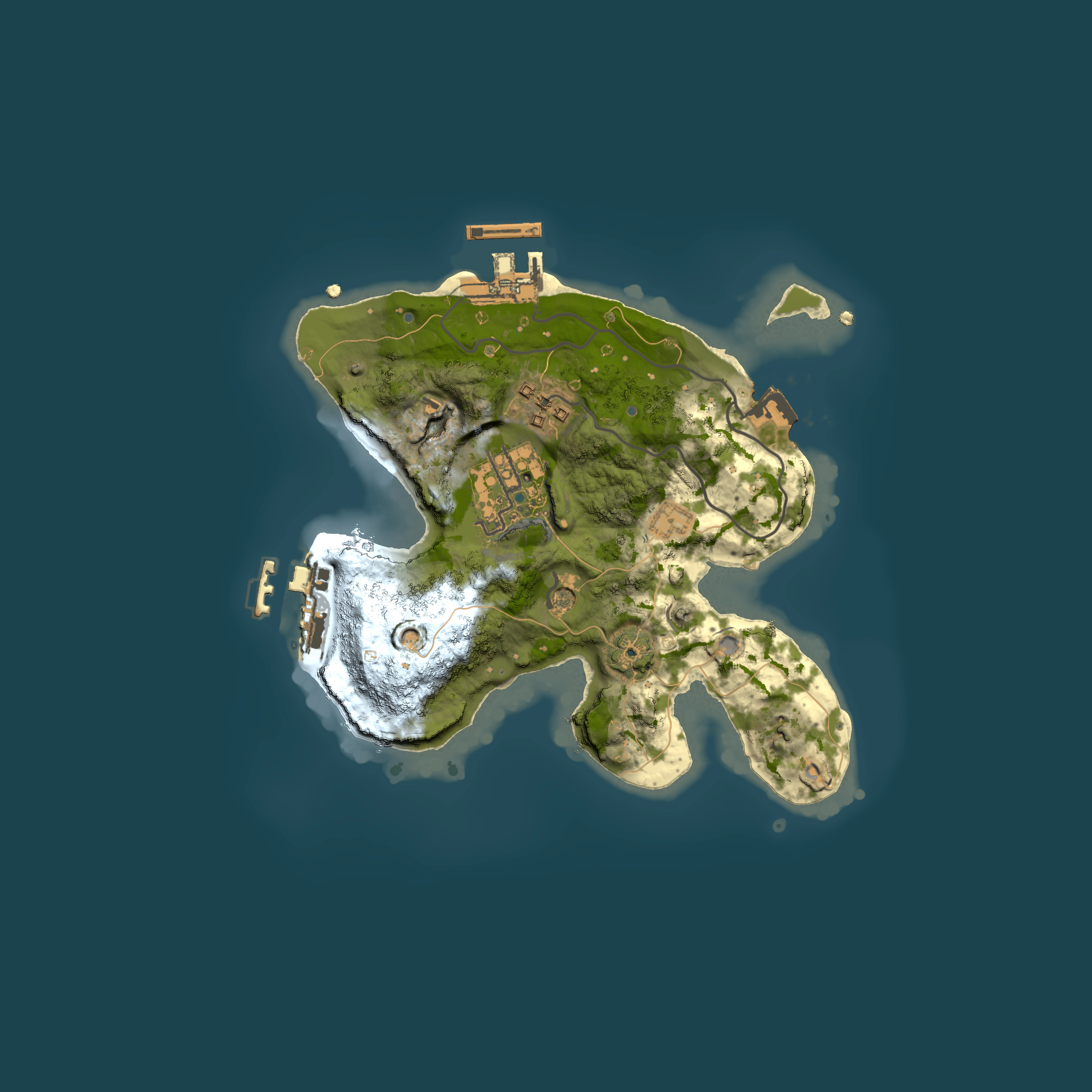 Full top-down render of Rust map seed 1179065594, 2000x2000m