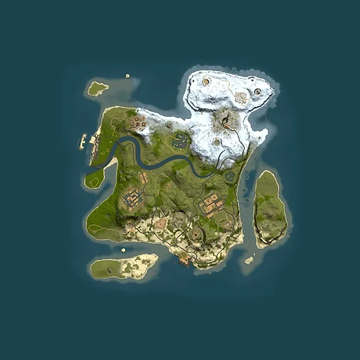 Rust map seed 616941537, 2500x2500m top-down preview
