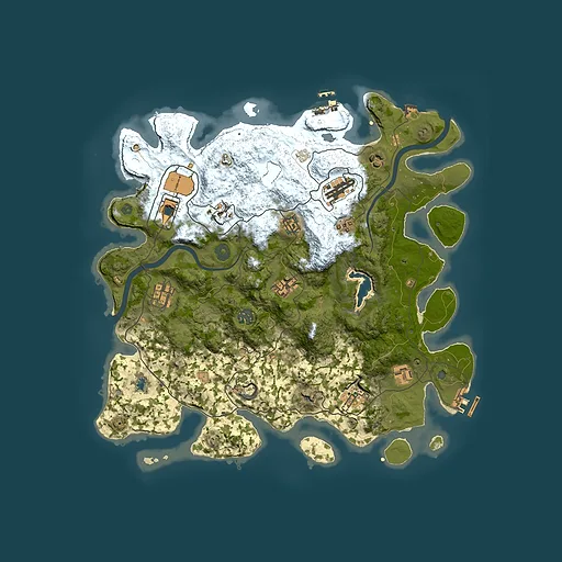 Rust map seed 1855844353, 4000x4000m top-down preview