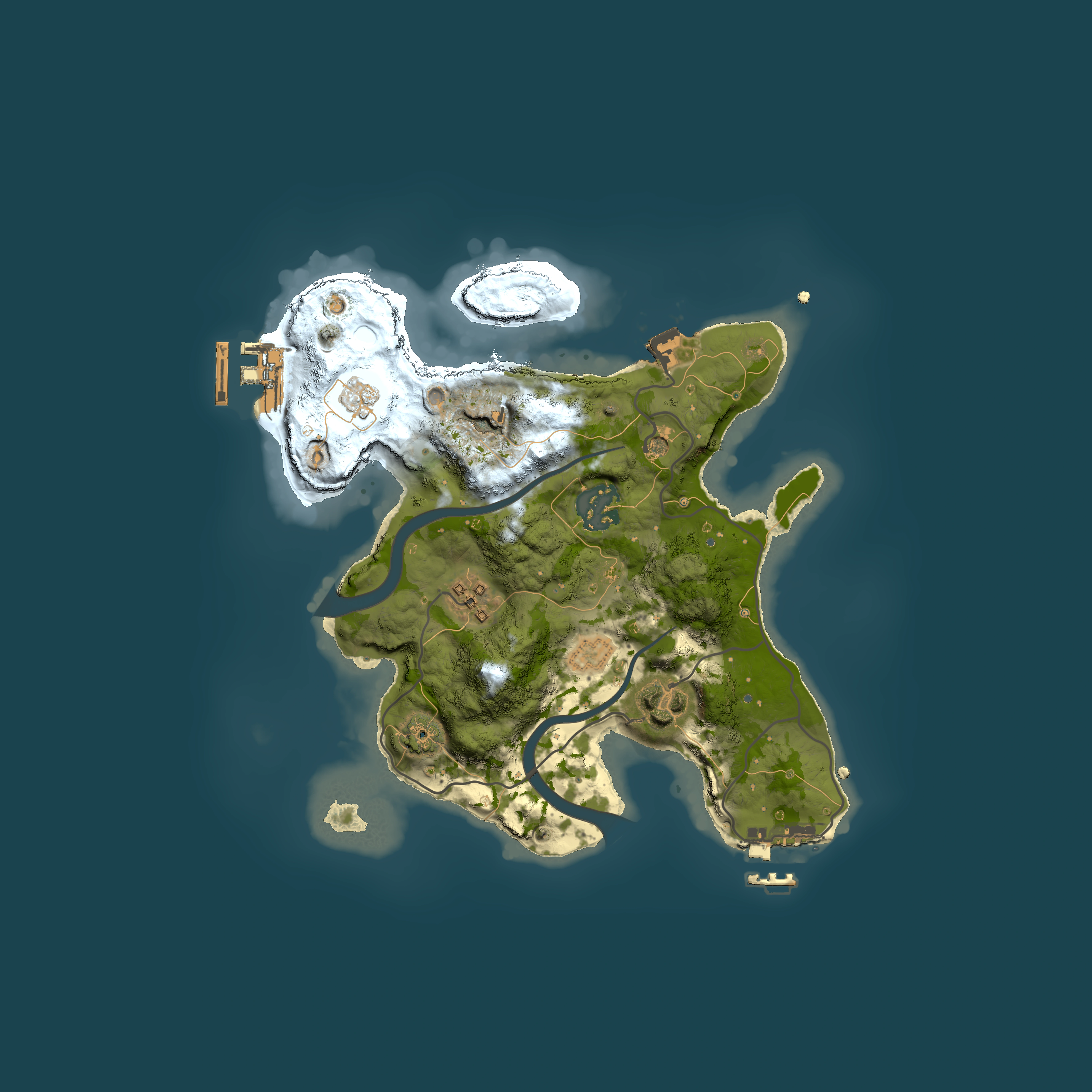 Full top-down render of Rust map seed 363297971, 2500x2500m