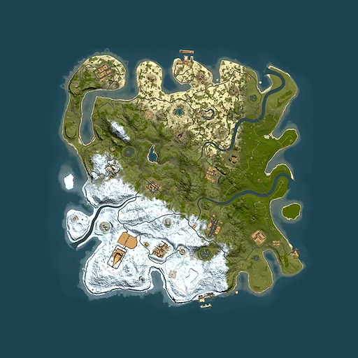 Rust map seed 1661275258, 4000x4000m top-down preview