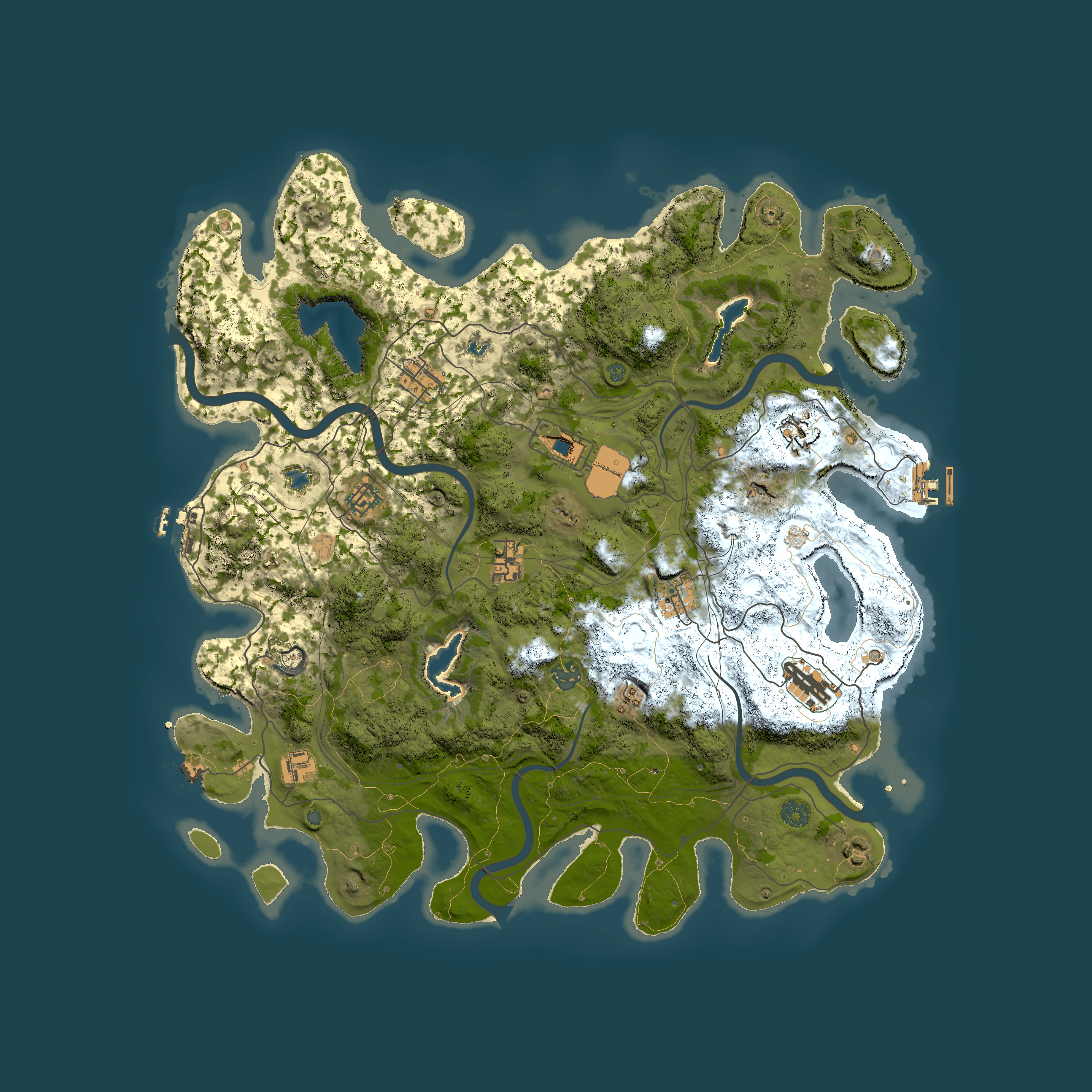 Full top-down render of Rust map seed 329410215, 4500x4500m