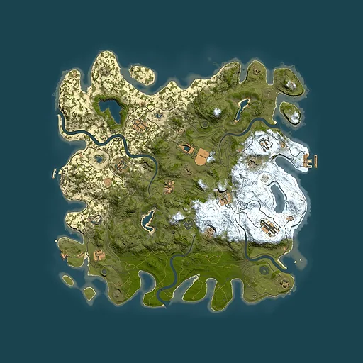 Rust map seed 329410215, 4500x4500m top-down preview