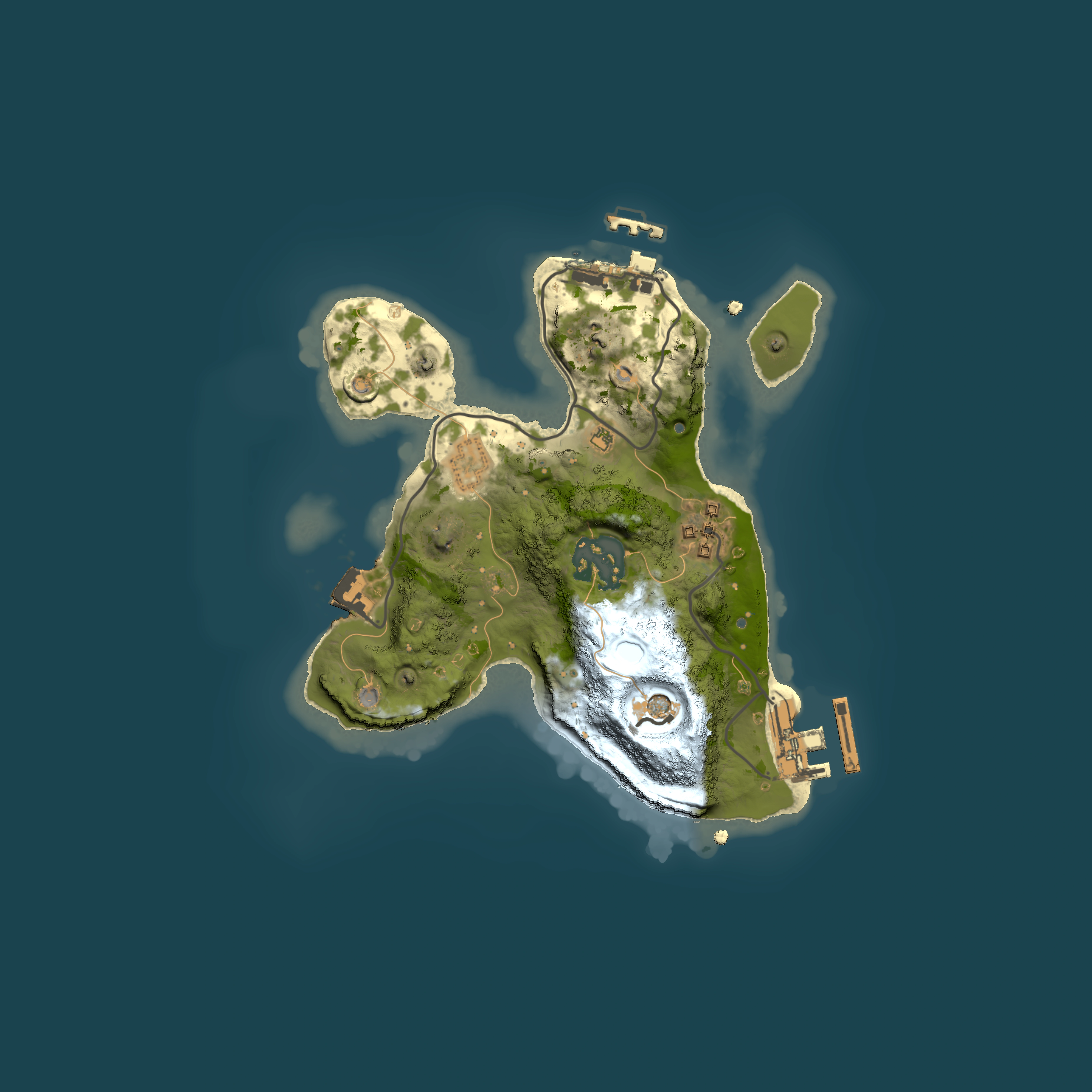 Full top-down render of Rust map seed 1292367675, 2000x2000m