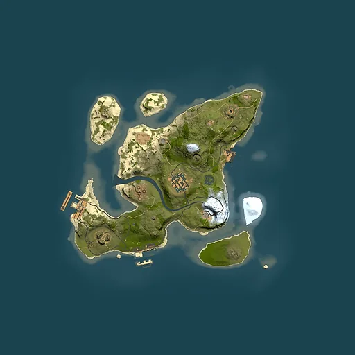 Rust map seed 2028140591, 2500x2500m top-down preview