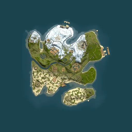 Rust map seed 1585336093, 2500x2500m top-down preview