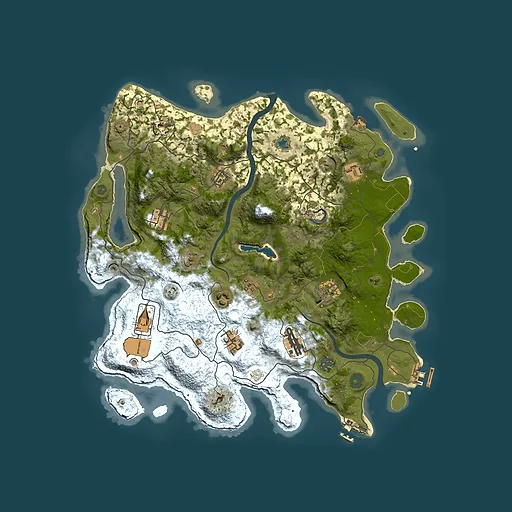 Rust map seed 1112825918, 4000x4000m top-down preview