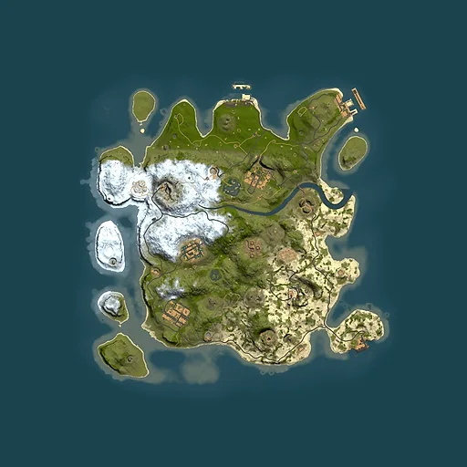 Rust map seed 1964563948, 3000x3000m top-down preview