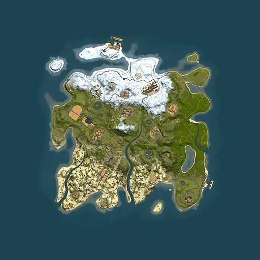 Rust map seed 322780783, 3500x3500m top-down preview
