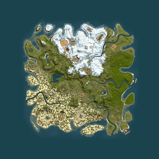 Rust map seed 750810774, 4500x4500m top-down preview