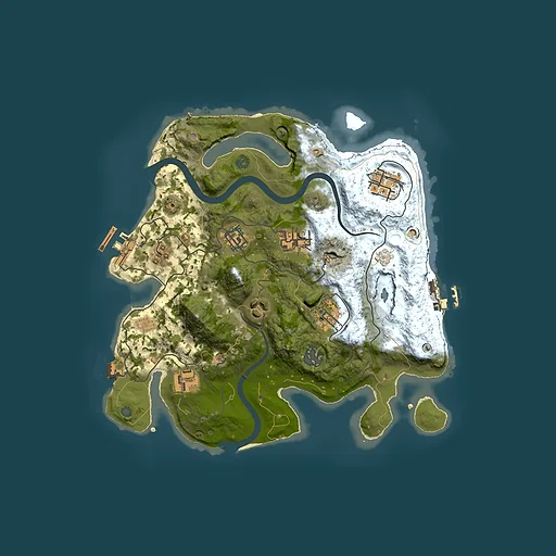 Rust map seed 349454730, 3000x3000m top-down preview