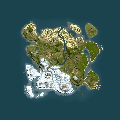 Rust map seed 2090199678, 3000x3000m top-down preview