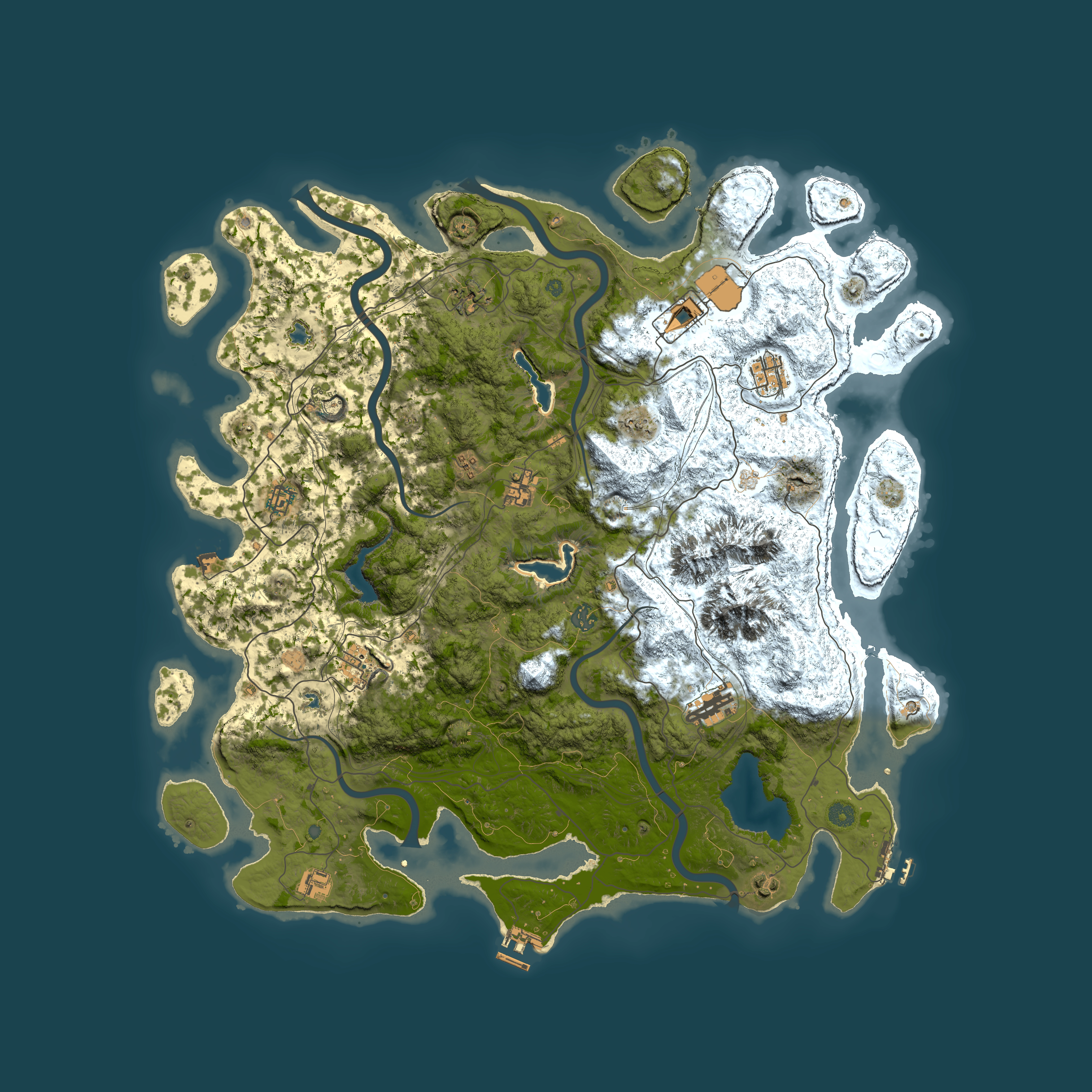 Full top-down render of Rust map seed 987203324, 5000x5000m