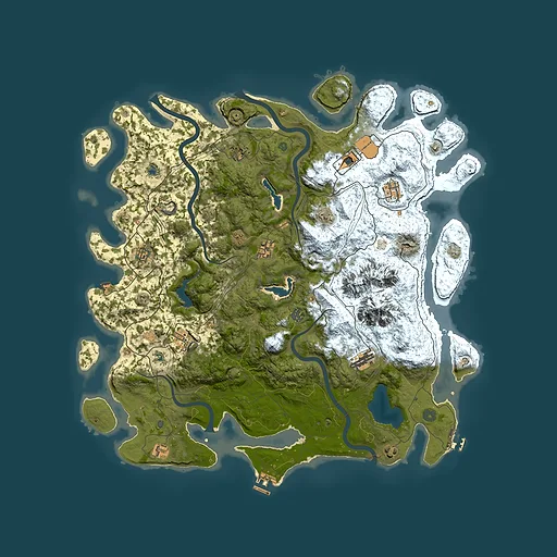 Rust map seed 987203324, 5000x5000m top-down preview
