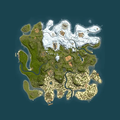 Rust map seed 270645697, 4000x4000m top-down preview