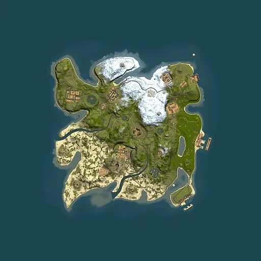 Rust map seed 130544712, 3000x3000m top-down preview