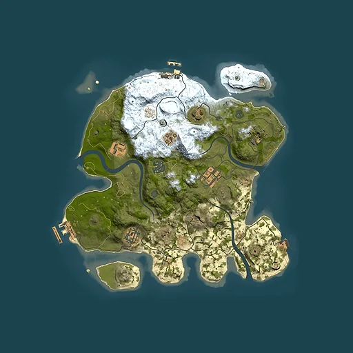 Rust map seed 38898885, 3000x3000m top-down preview