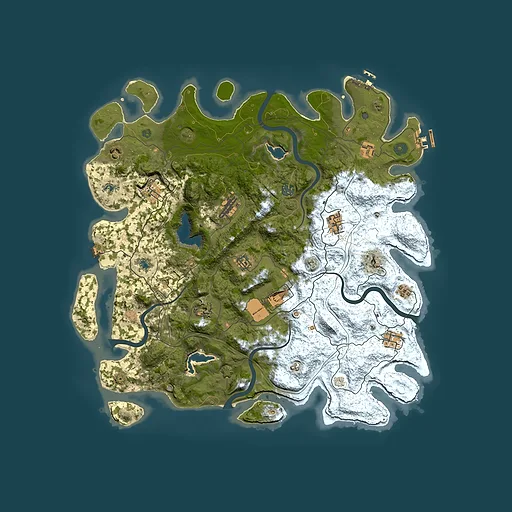 Rust map seed 157188726, 4500x4500m top-down preview