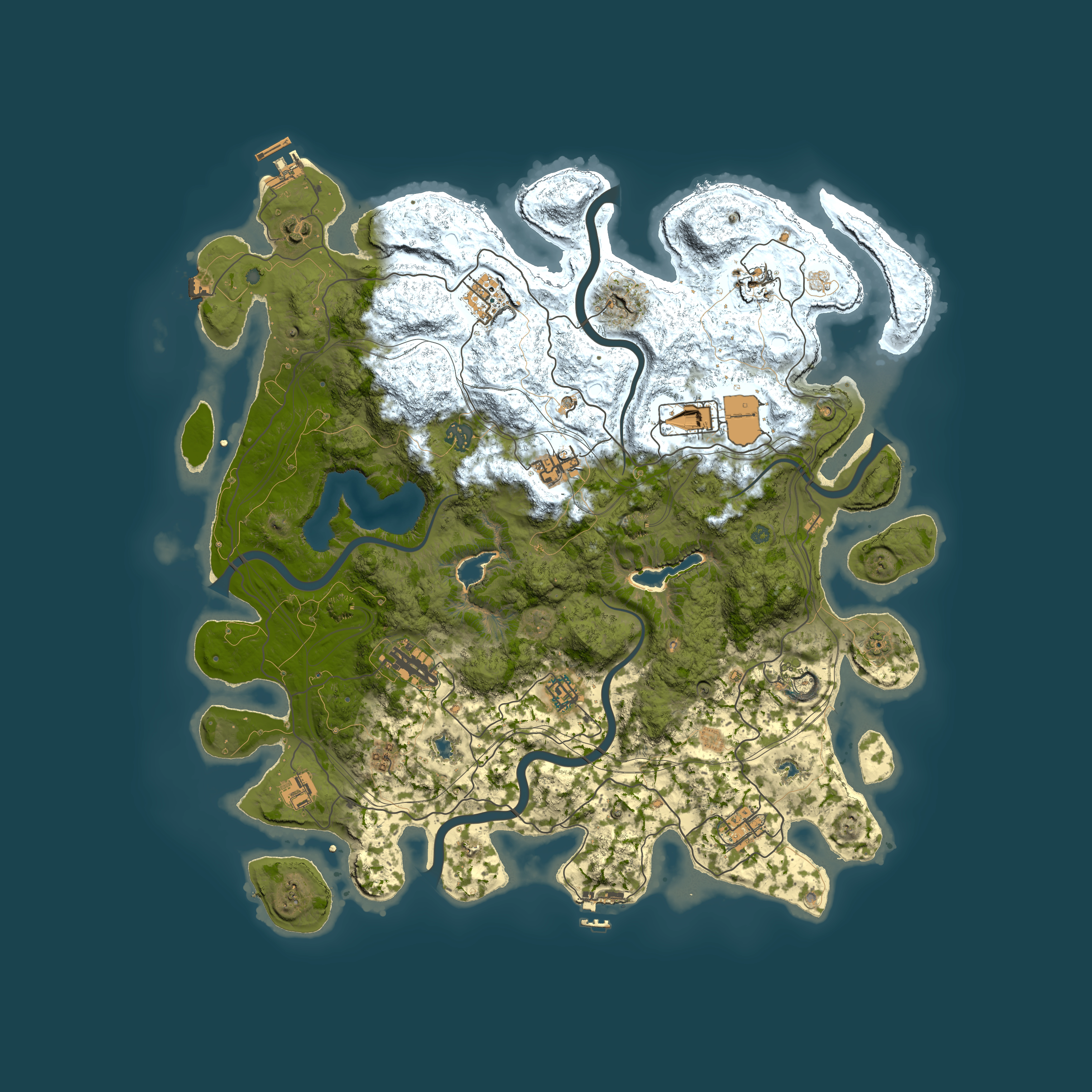 Full top-down render of Rust map seed 1843213575, 4500x4500m