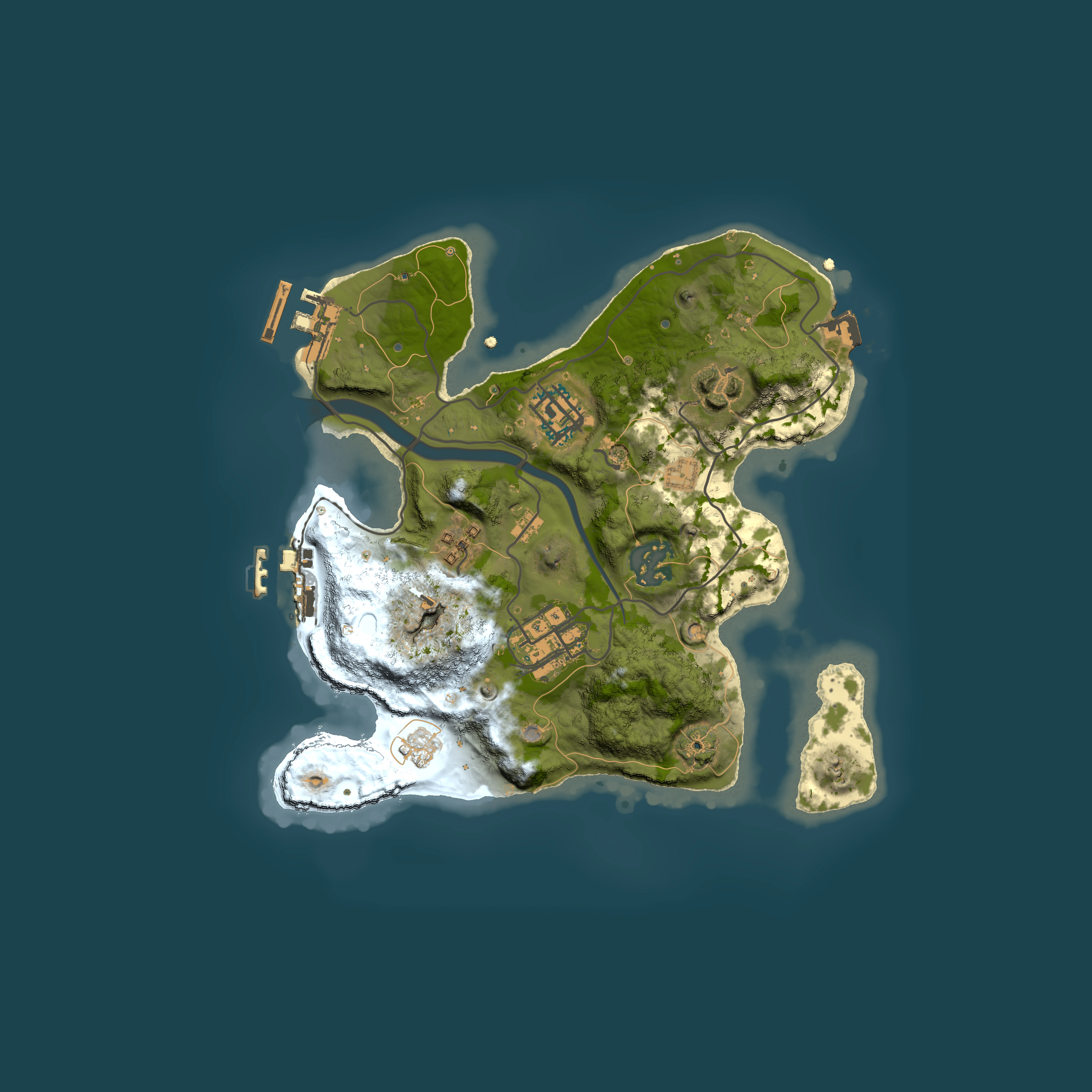 Full top-down render of Rust map seed 729553582, 2500x2500m