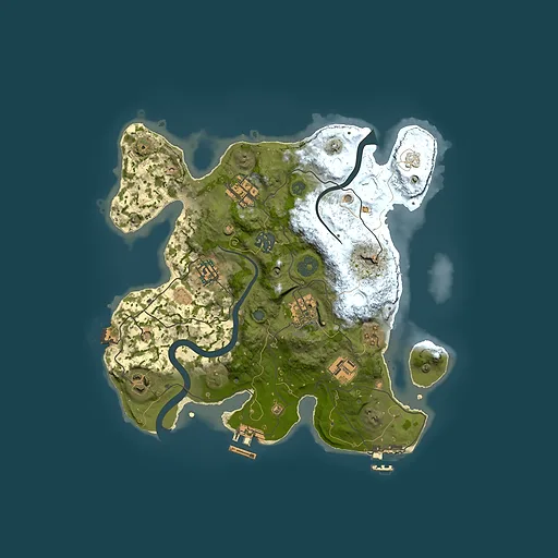 Rust map seed 1604597403, 3000x3000m top-down preview