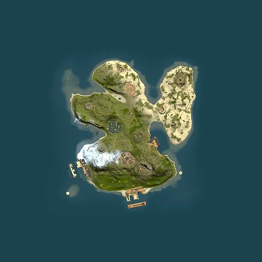 Rust map seed 45399788, 2000x2000m top-down preview