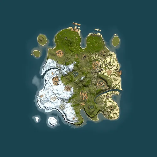 Rust map seed 521409792, 3000x3000m top-down preview
