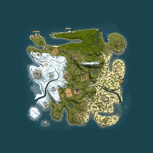 Rust map seed 939461159, 3500x3500m top-down preview