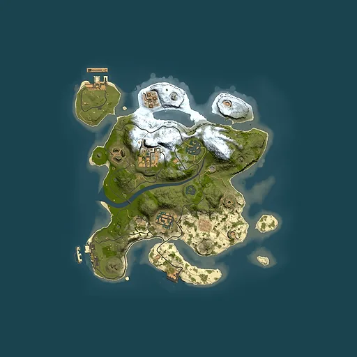Rust map seed 1393175052, 2500x2500m top-down preview