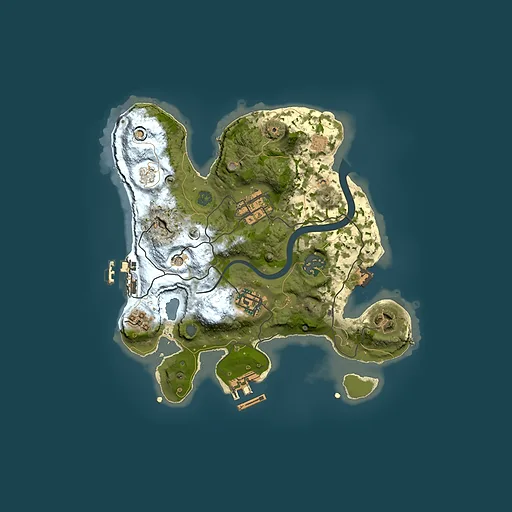 Rust map seed 1063943535, 2500x2500m top-down preview