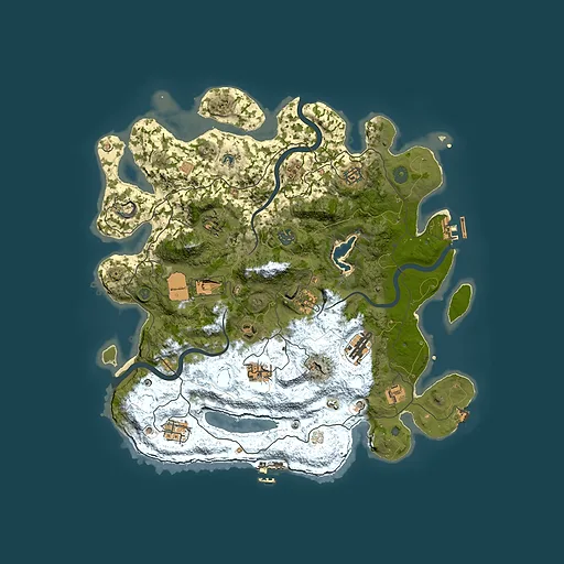 Rust map seed 1712033000, 4000x4000m top-down preview