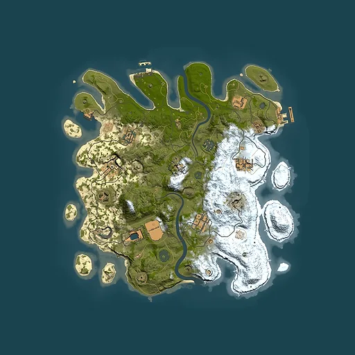 Rust map seed 1738804369, 3500x3500m top-down preview