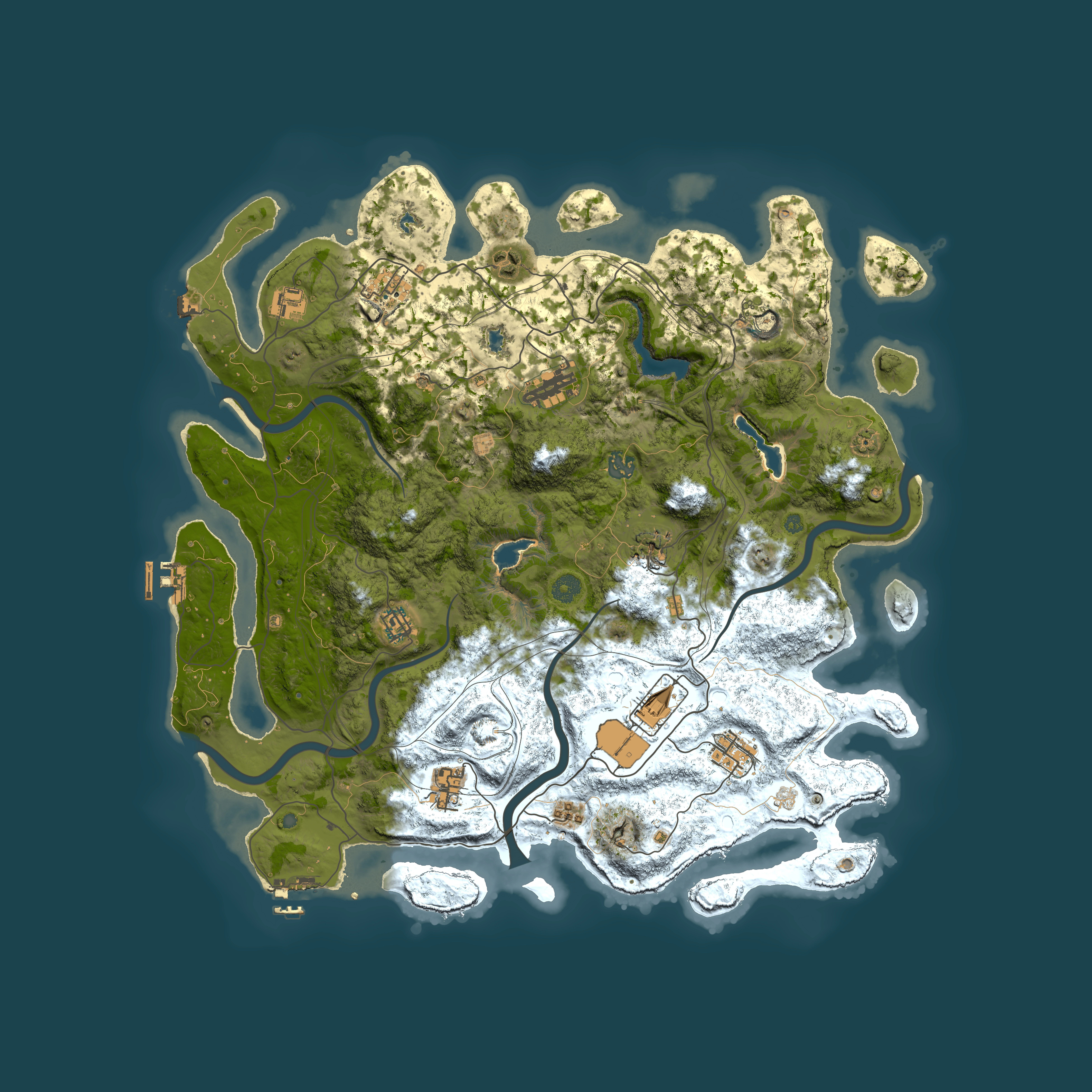 Full top-down render of Rust map seed 823470893, 4500x4500m