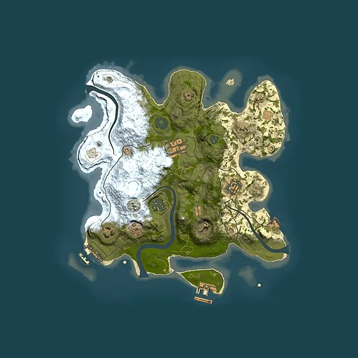 Rust map seed 1074789180, 3000x3000m top-down preview