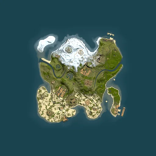 Rust map seed 1126510846, 2500x2500m top-down preview