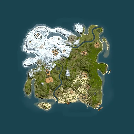 Rust map seed 534559659, 3500x3500m top-down preview