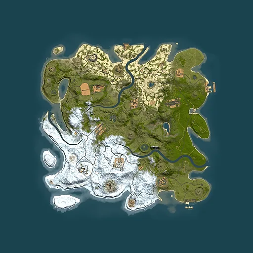 Rust map seed 718616837, 4000x4000m top-down preview