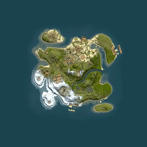 Rust map seed 932346775, 2500x2500m top-down preview