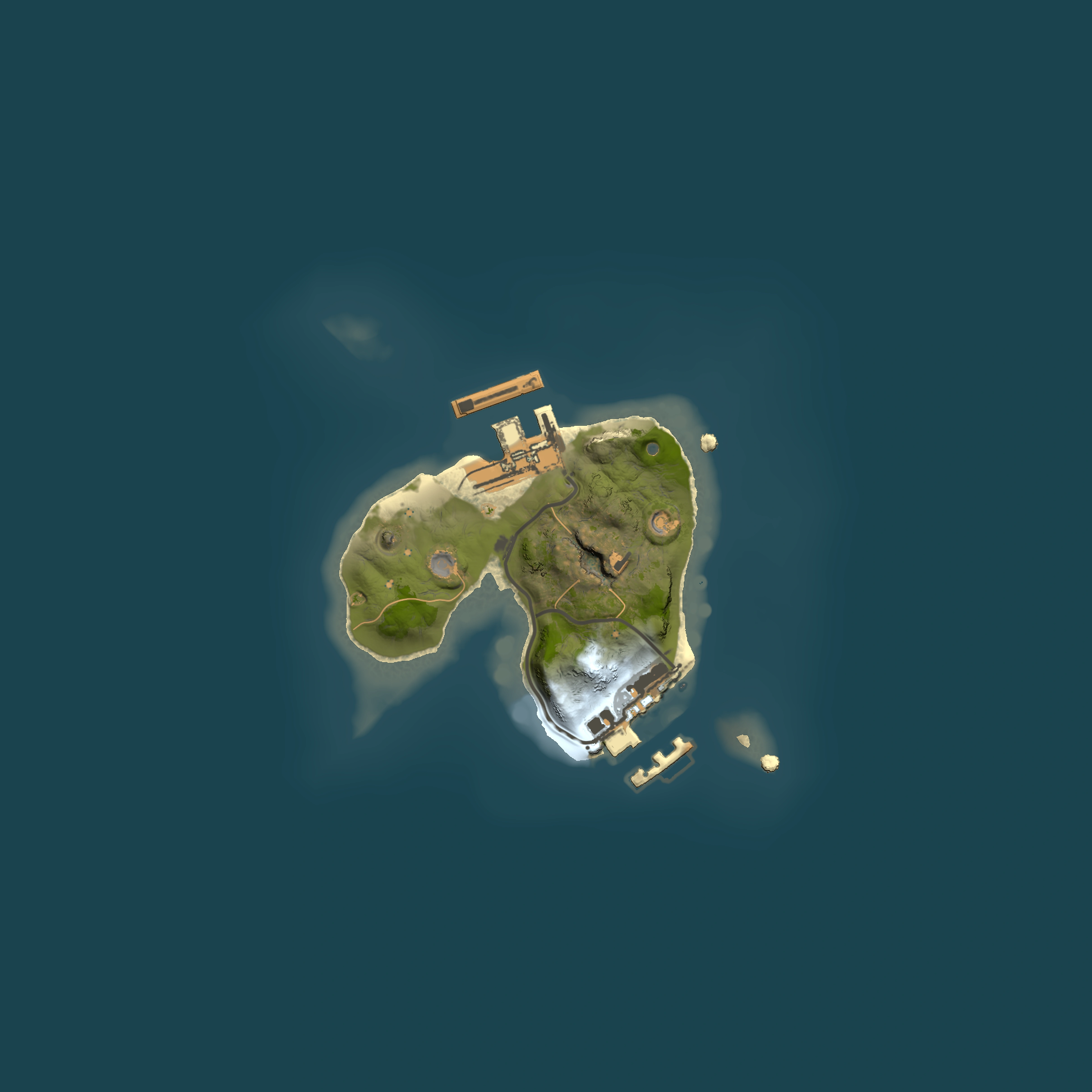 Full top-down render of Rust map seed 900768843, 1500x1500m