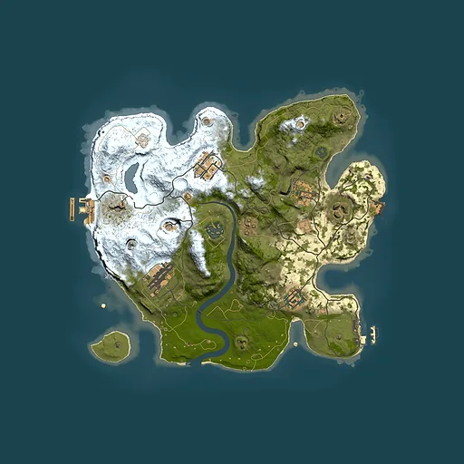 Rust map seed 448965114, 3000x3000m top-down preview