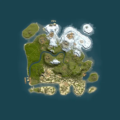 Rust map seed 1574244408, 3000x3000m top-down preview