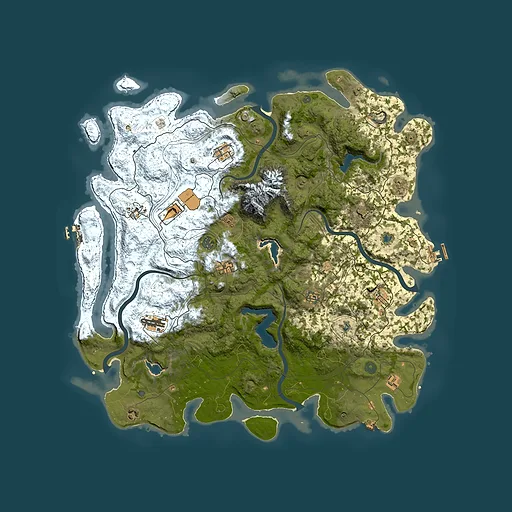 Rust map seed 1952056438, 5000x5000m top-down preview