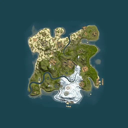 Rust map seed 977766033, 3000x3000m top-down preview