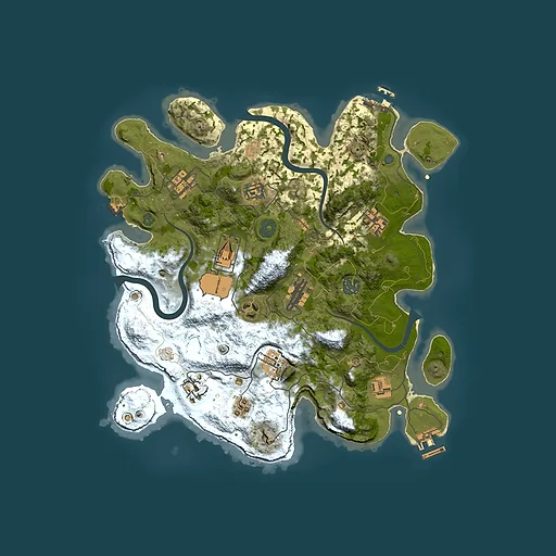 Rust map seed 897613737, 3500x3500m top-down preview