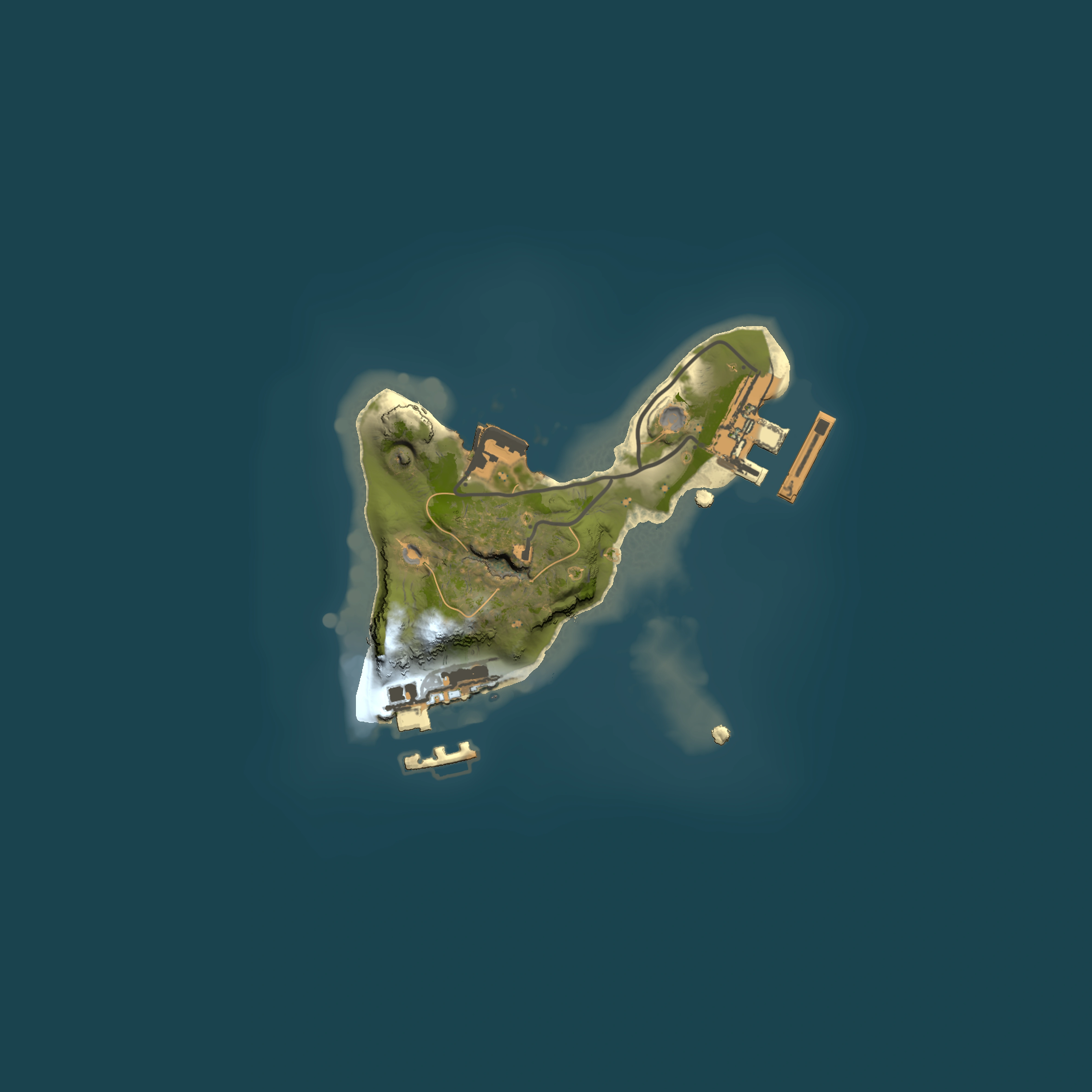 Full top-down render of Rust map seed 1882369764, 1500x1500m