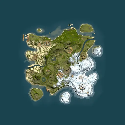 Rust map seed 825102081, 3000x3000m top-down preview
